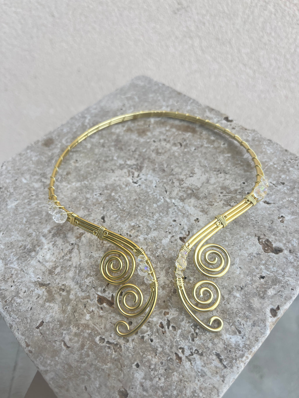 Collier ajustable inoxydable, "Métamorphose"