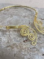Collier ajustable inoxydable, "Métamorphose"