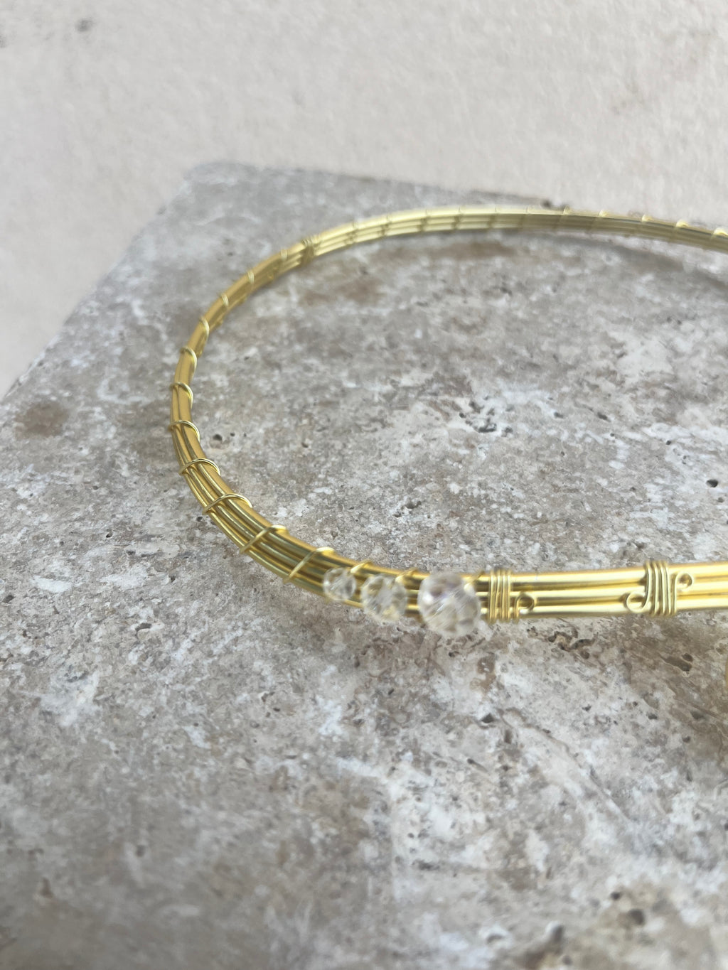 Collier ajustable inoxydable, "Métamorphose"
