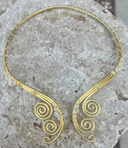 Collier ajustable inoxydable, "Métamorphose"