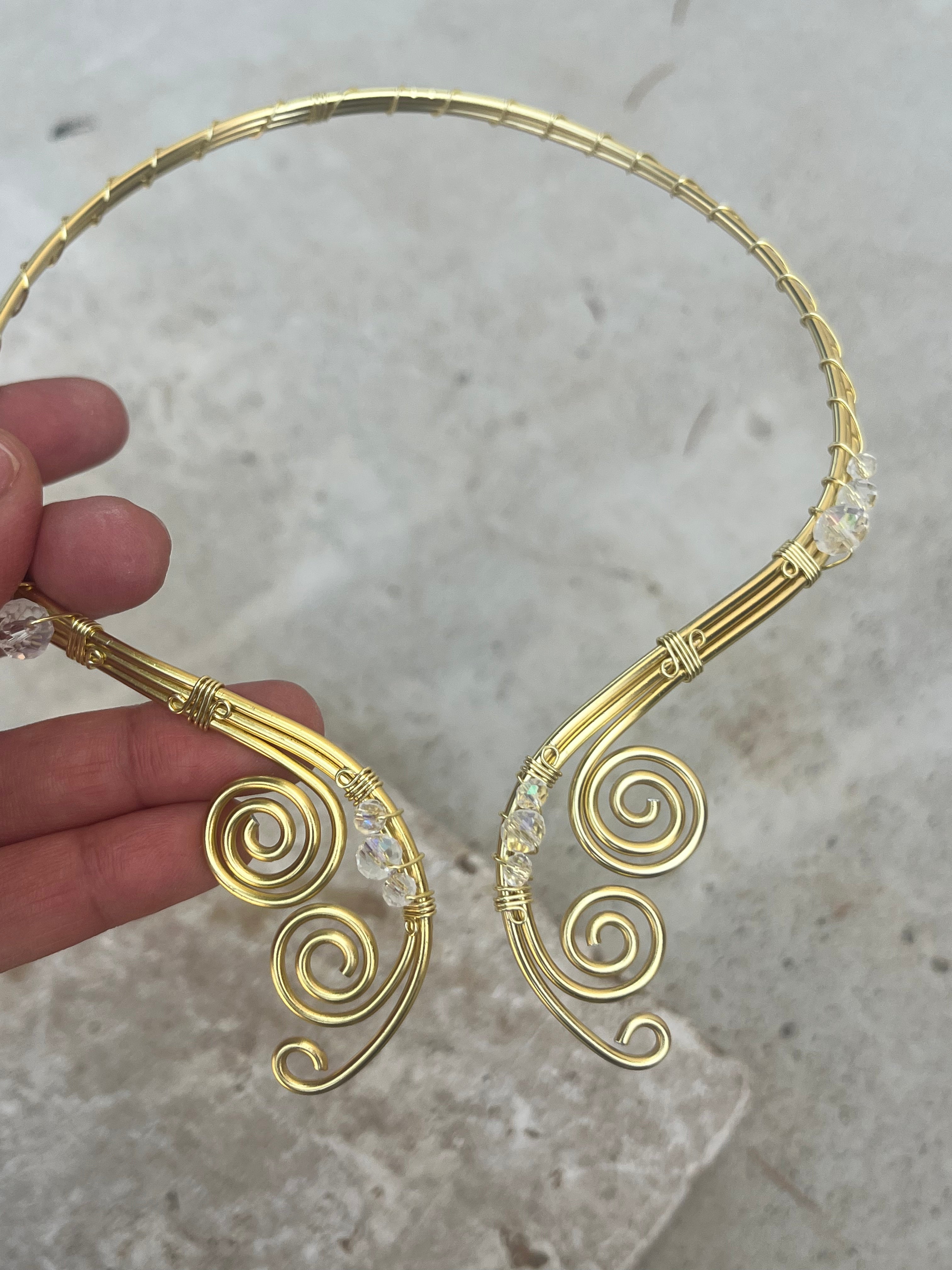 Collier ajustable inoxydable, "Métamorphose"