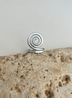 Bague ajustable boho , inoxydable, "Equilibre"