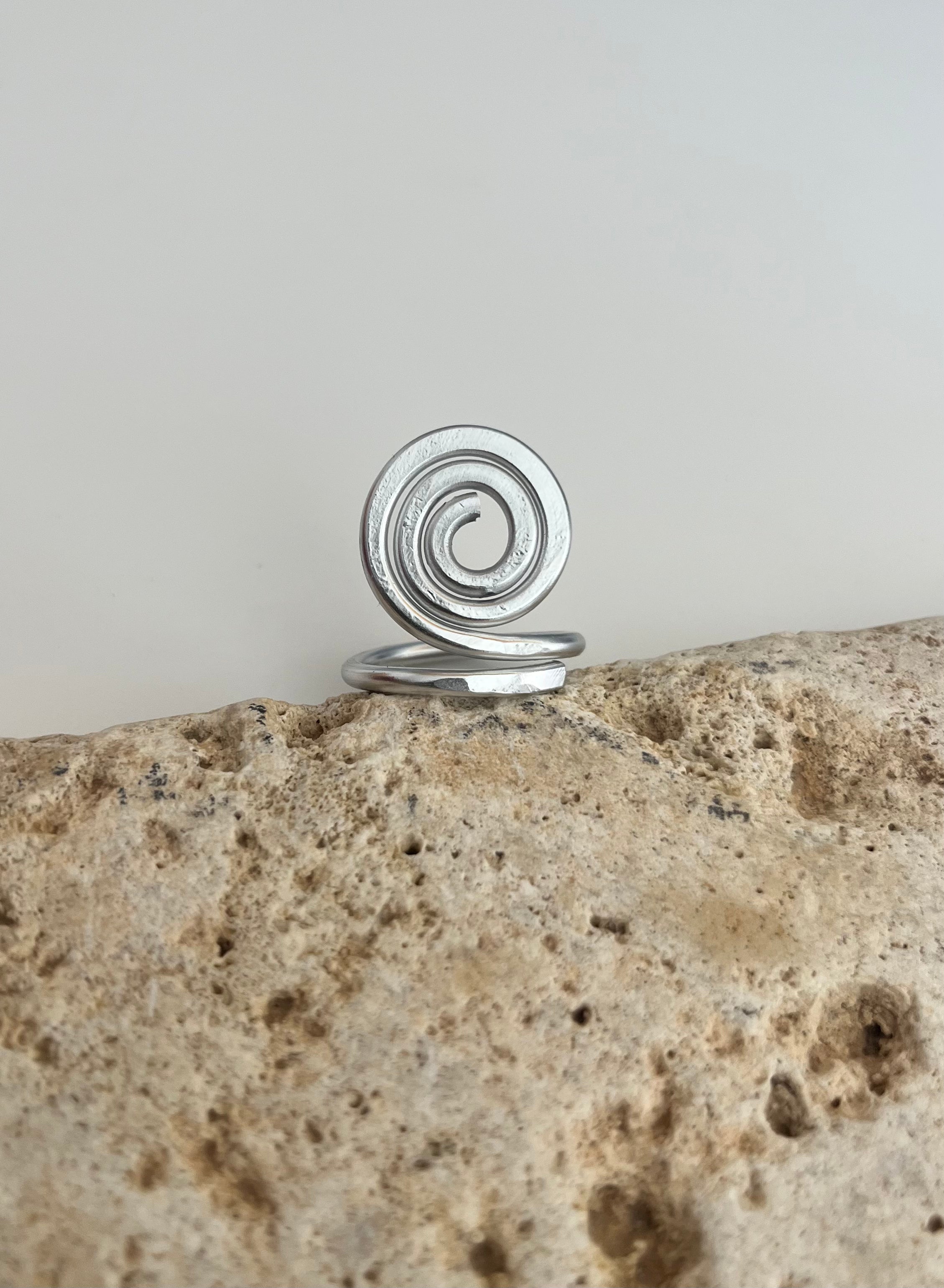 Bague ajustable boho , inoxydable, "Equilibre"