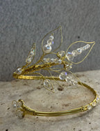 Bracelet de bras de mariée, inoxydable, réglable, armcuff, "Olèa"