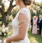 Bracelet de bras de mariée, inoxydable, réglable, armcuff, "Olèa"