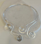 Collier ajustable inoxydable, torque, "Cyclades"