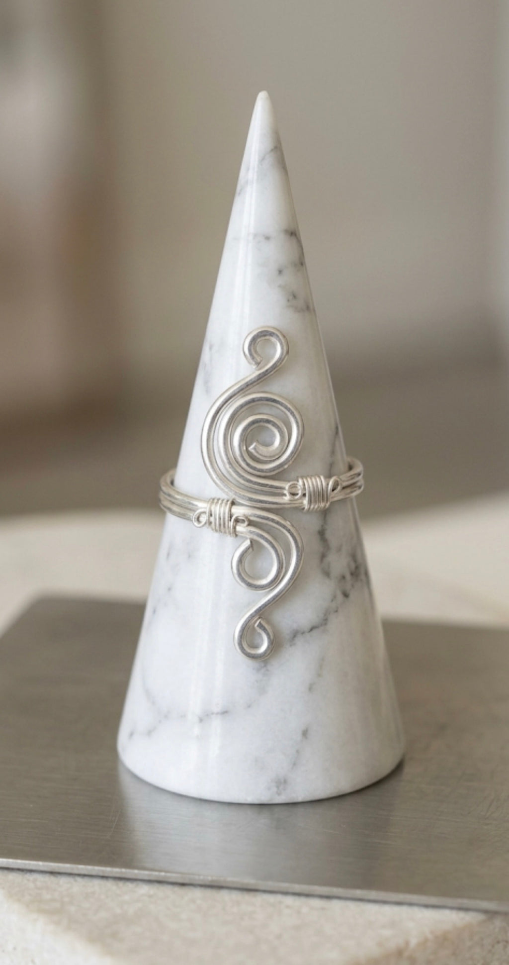 Bague ajustable "l'Envol", inoxydable