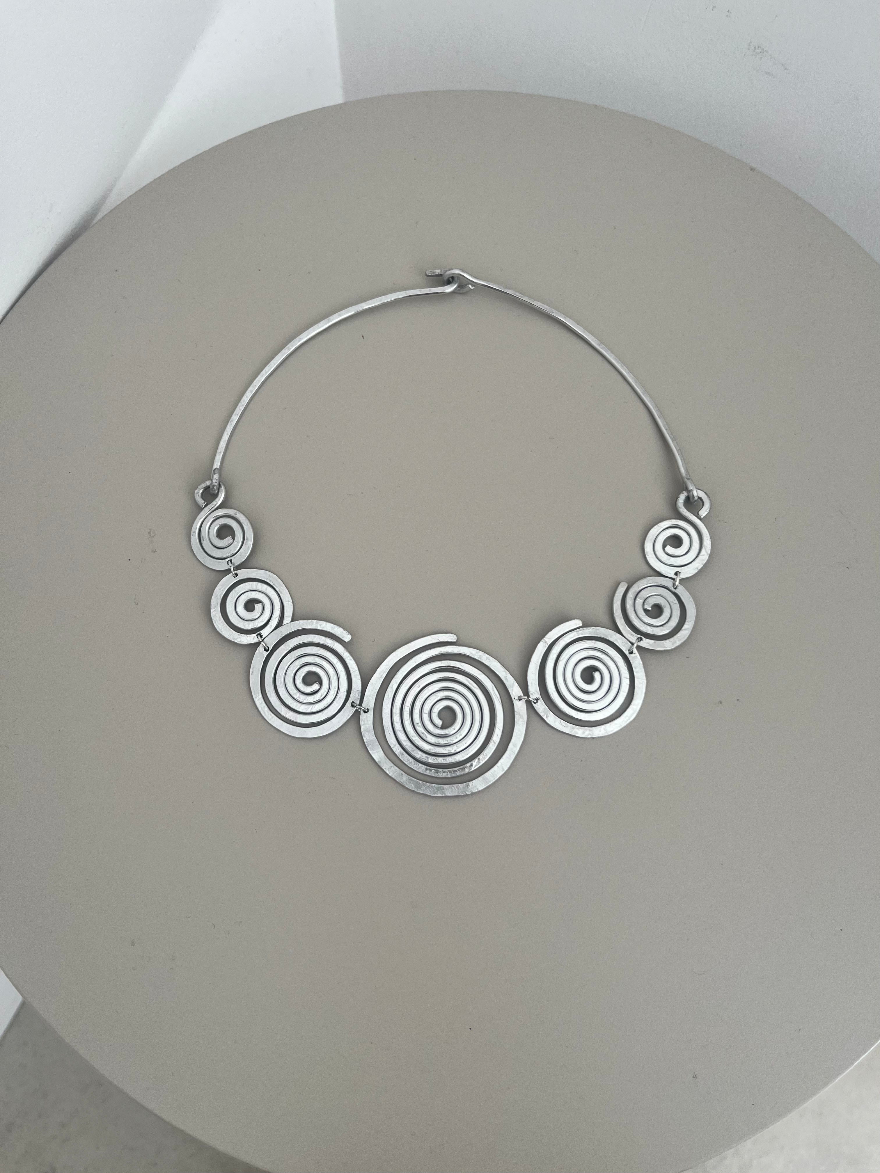 Collier ethnique, bijou statement, inoxydable, "Nubie"