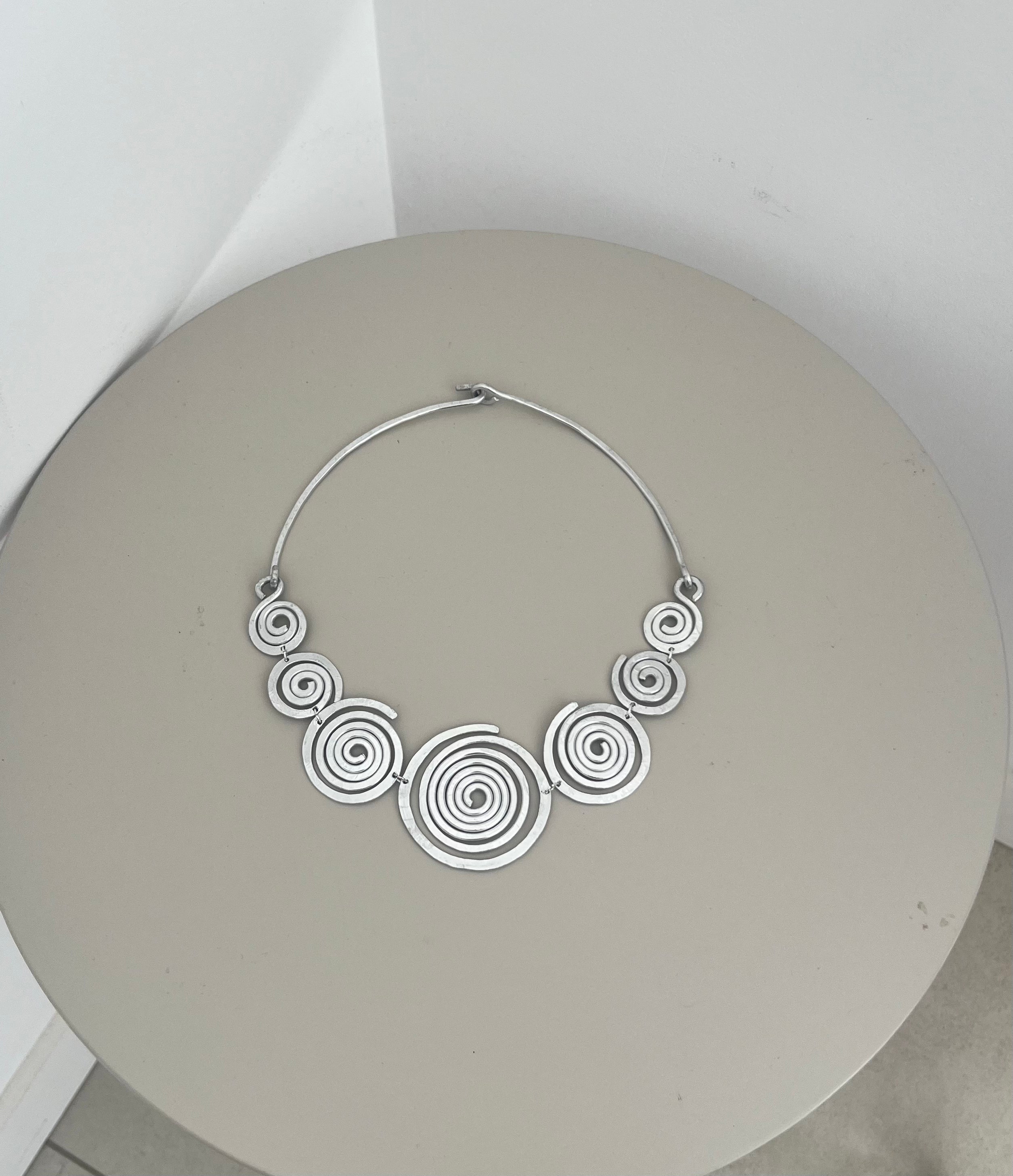 Collier ethnique, bijou statement, inoxydable, "Nubie"