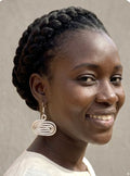 Boucles d'oreilles spirale "Amani", inoxydable