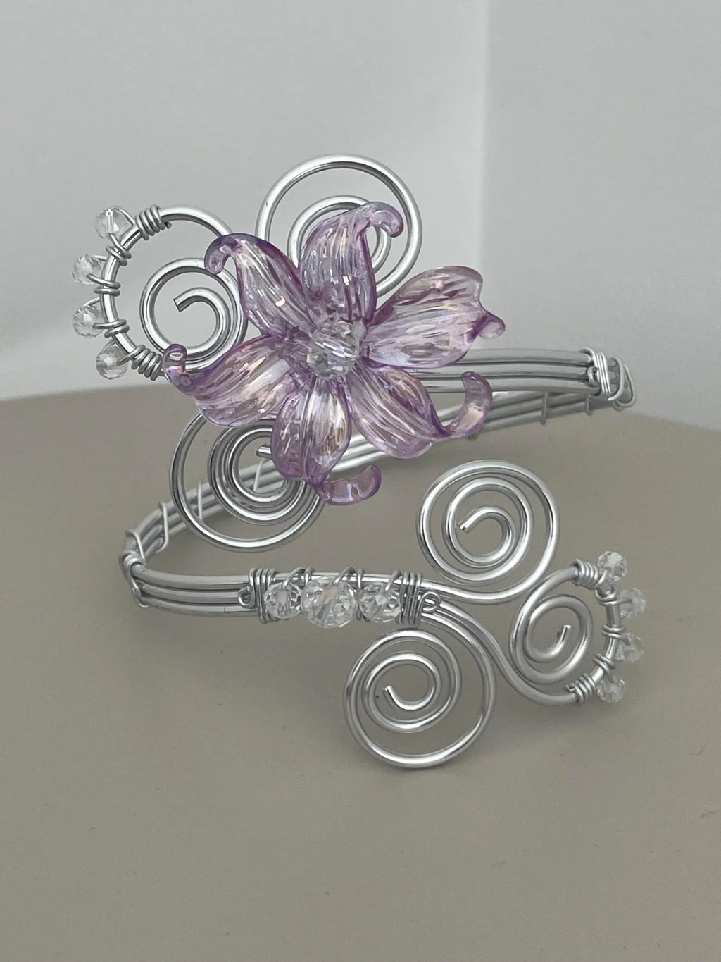 Floral upper arm bracelet