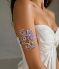 Floral upper arm bracelet