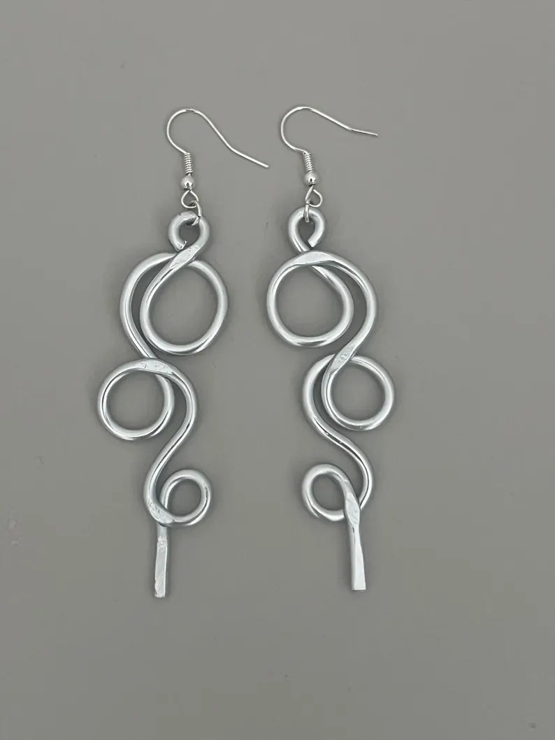 Boucles d’oreilles pendantes, inoxydable, "Bubble"