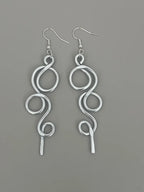 Boucles d’oreilles pendantes, inoxydable, "Bubble"