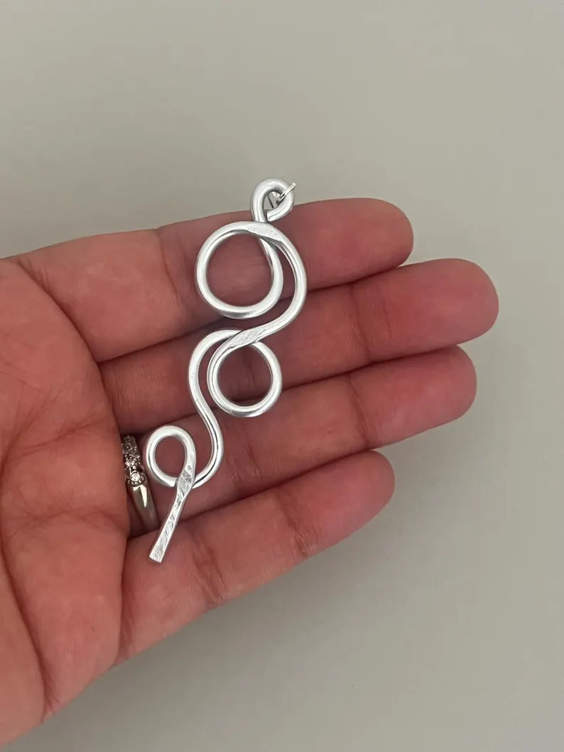Boucles d’oreilles pendantes, inoxydable, "Bubble"