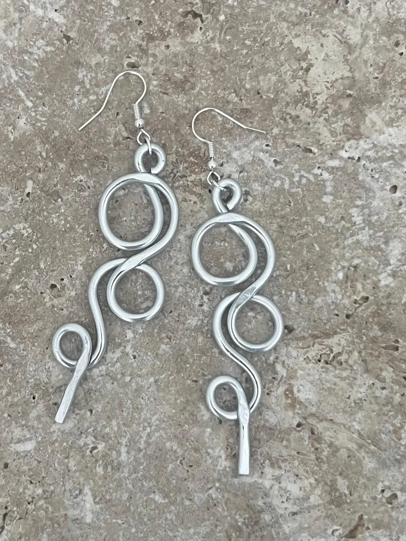 Boucles d’oreilles pendantes, inoxydable, "Bubble"